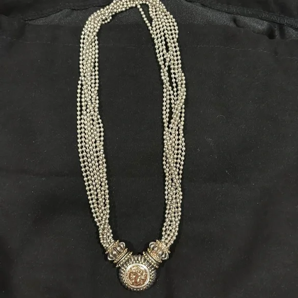 Rare Find!  Beautiful 17” sterling & 14kt Gold!! Do not pass this up!! - Picture 3 of 8